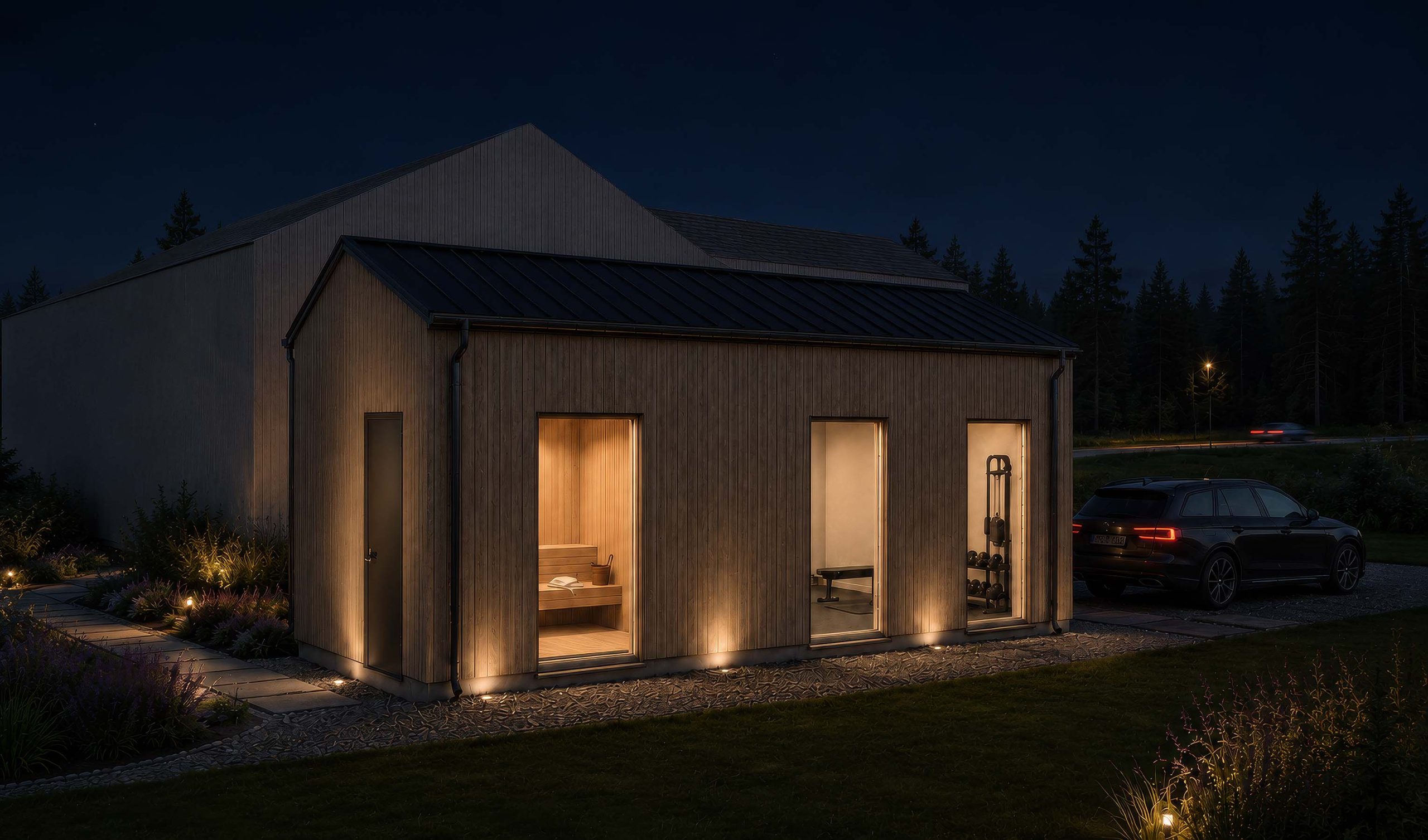 Gym- och bastuhuset - Studio Paredes AB